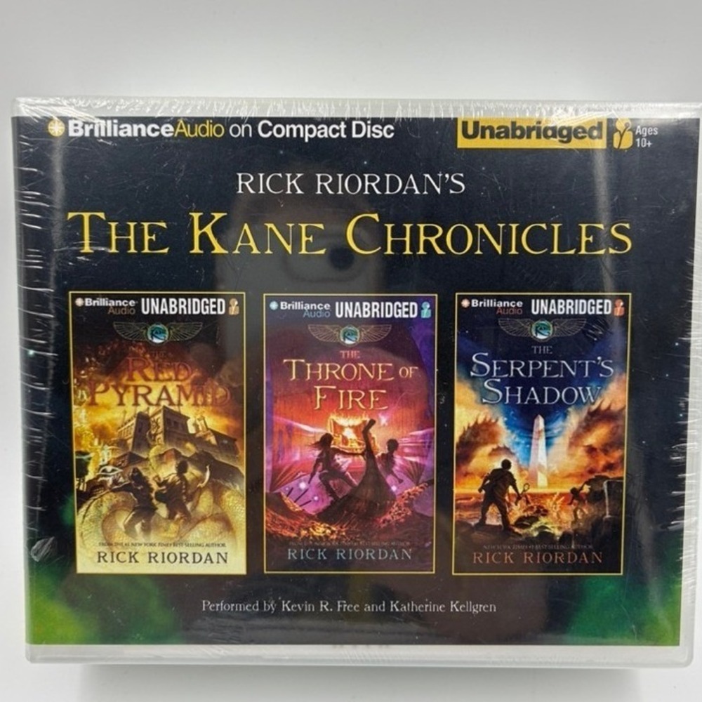 New Sealed Kane Chronicles Rick Riordan Unabridged Audio CD Box Set 33 Discs